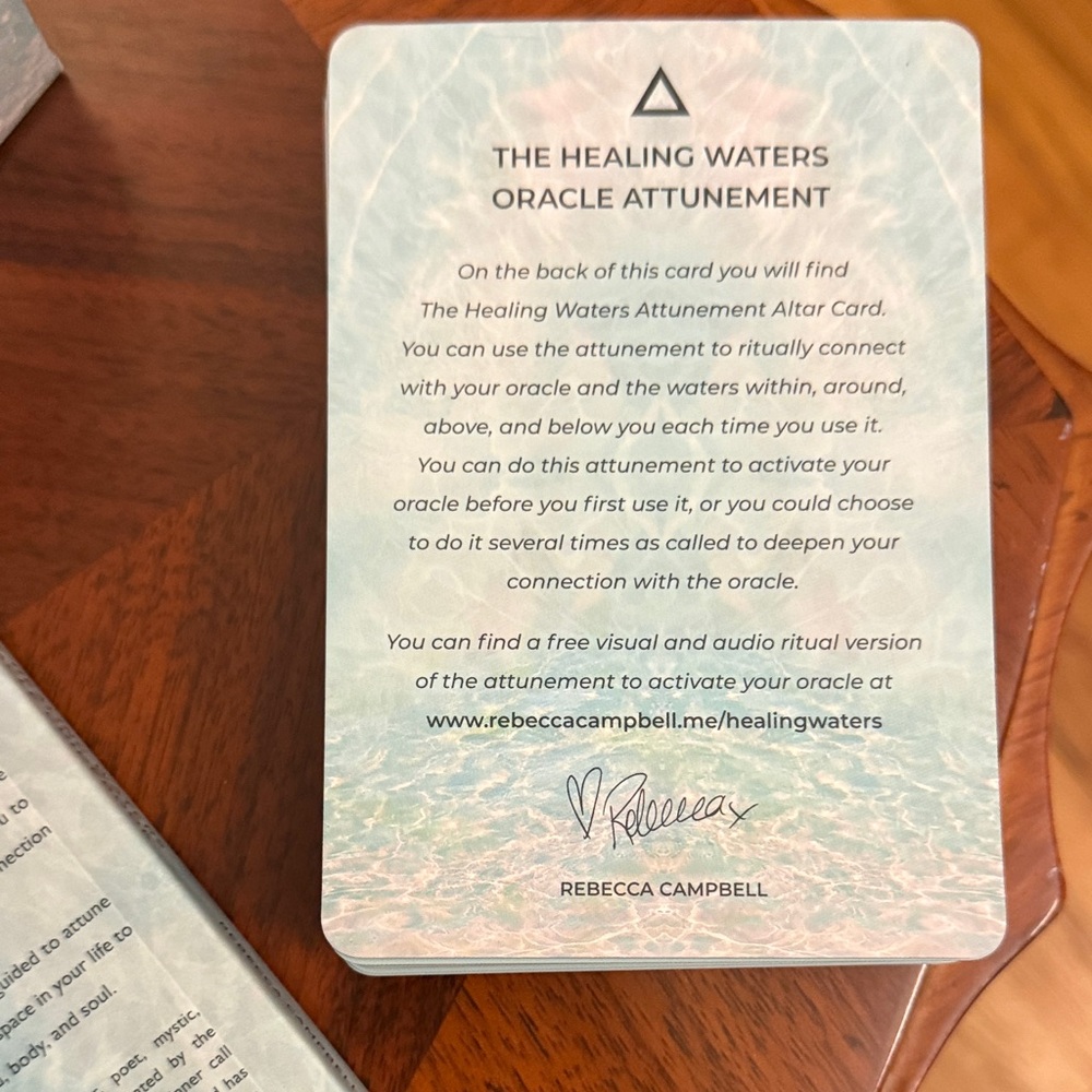 The Healing Waters Oracle Deck - Picture 4 of 5